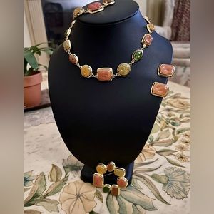 Vintage ESTATE SIGNED GOLDETTE N.Y.  Complete BEAUTIFUL JEWELRY Set